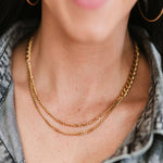 18K Gold Chain Necklace Women’s Best Trending Gift for Lady Girl Mother Wife,Birthday Travel Vacation Bridal Wedding Party Daily Office Work School,Spring Summer Fall Winter Holiday Sale,Mason & Madison Co.