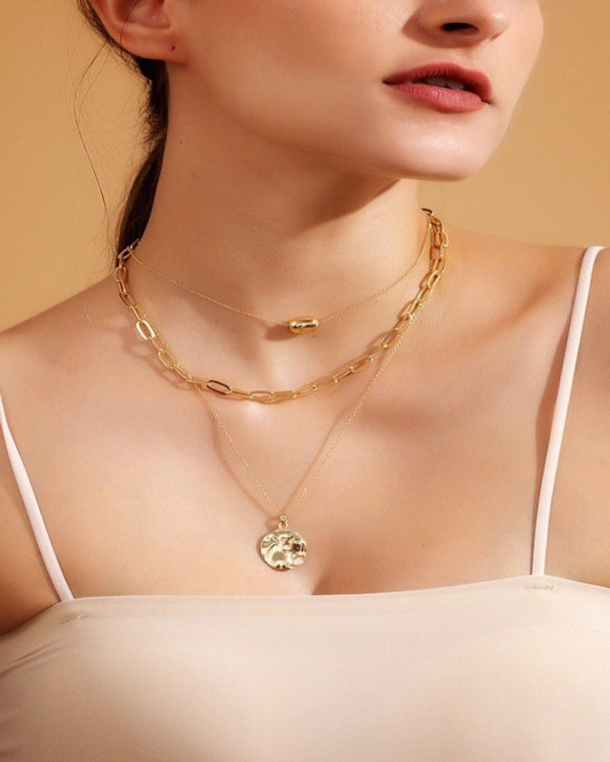 18K Layered Gold Necklace Women’s Best Trending Gift for Lady Girl Mother Wife,Birthday Travel Vacation Bridal Wedding Party Daily Office Work School,Spring Summer Fall Winter Holiday Sale,Mason & Madison Co.