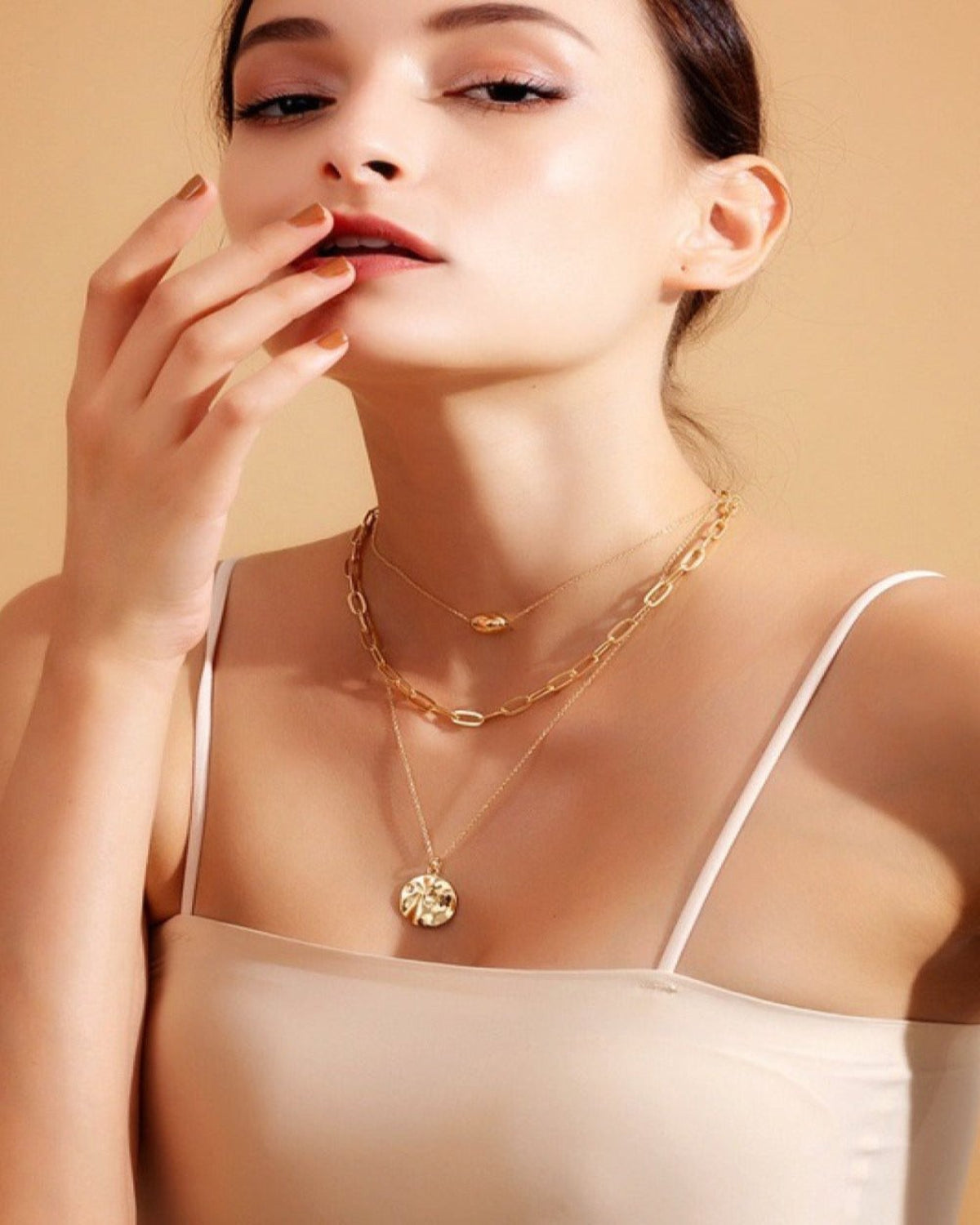 18K Layered Gold Necklace Women’s Best Trending Gift for Lady Girl Mother Wife,Birthday Travel Vacation Bridal Wedding Party Daily Office Work School,Spring Summer Fall Winter Holiday Sale,Mason & Madison Co.