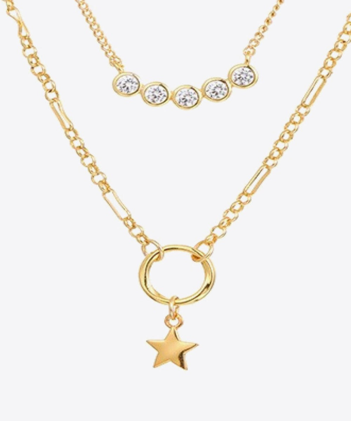 18K Layered Gold Necklaces, Best Trending Trendy Layered Gold Necklaces Gift for Women, Lady, Mother, Wife.