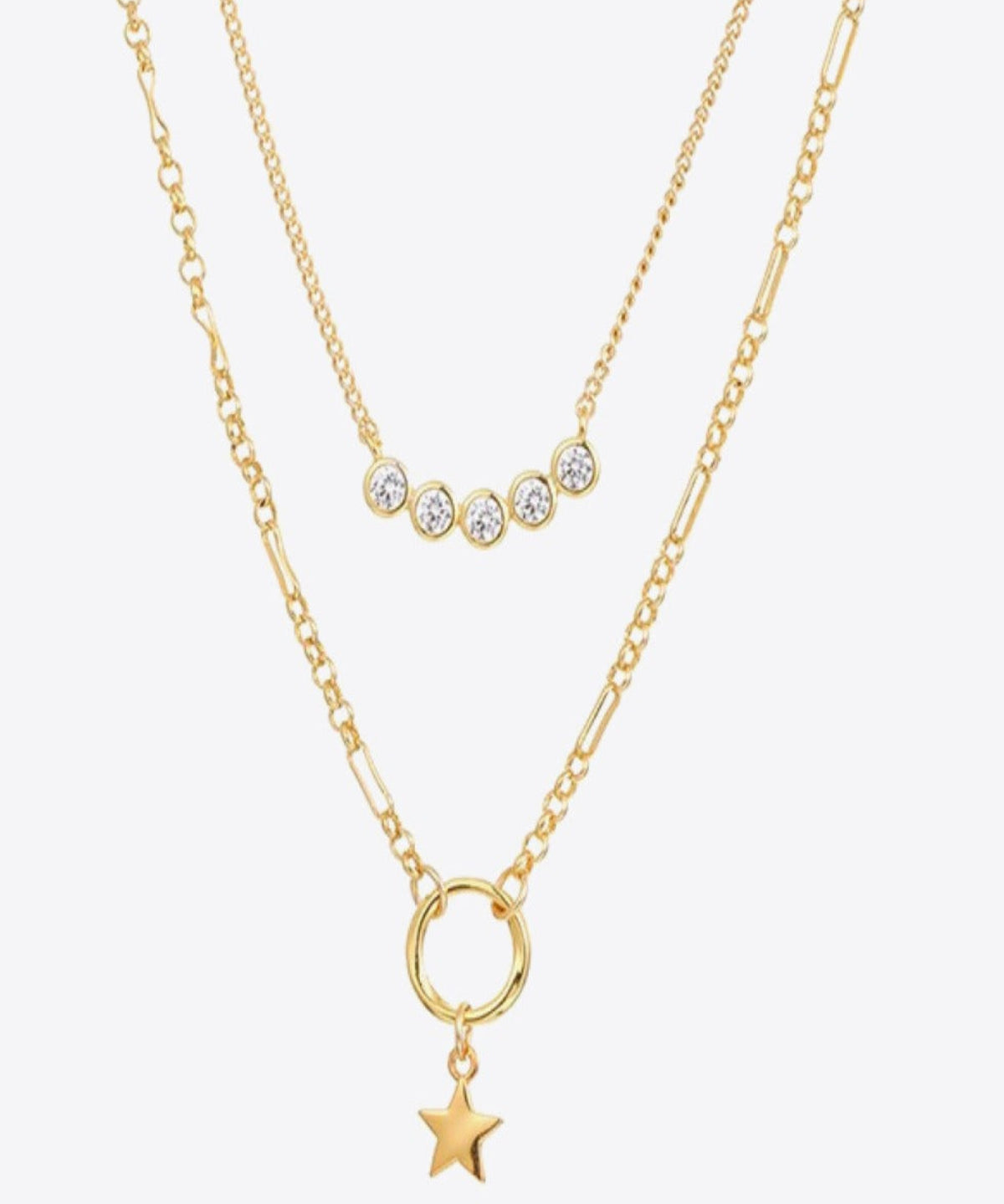 18K Layered Gold Necklaces, Best Trending Trendy Layered Gold Necklaces Gift for Women, Lady, Mother, Wife.