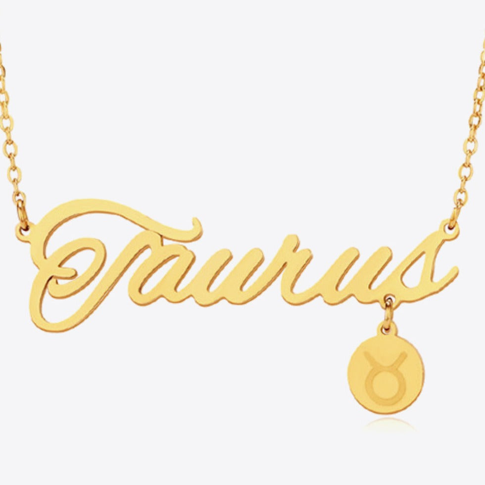 #1 Best Trendy Gold Zodiac Constellation Pendant Necklace Gift for Women | Best Trending Aesthetic Yellow Gold Zodiac Constellation Pendant Necklace Jewelry Gift for Women, Mother, Wife | Mason & Madison Co.