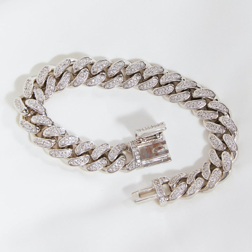 Buy Niscka Triple Layer American Diamond Chain Bracelet Online