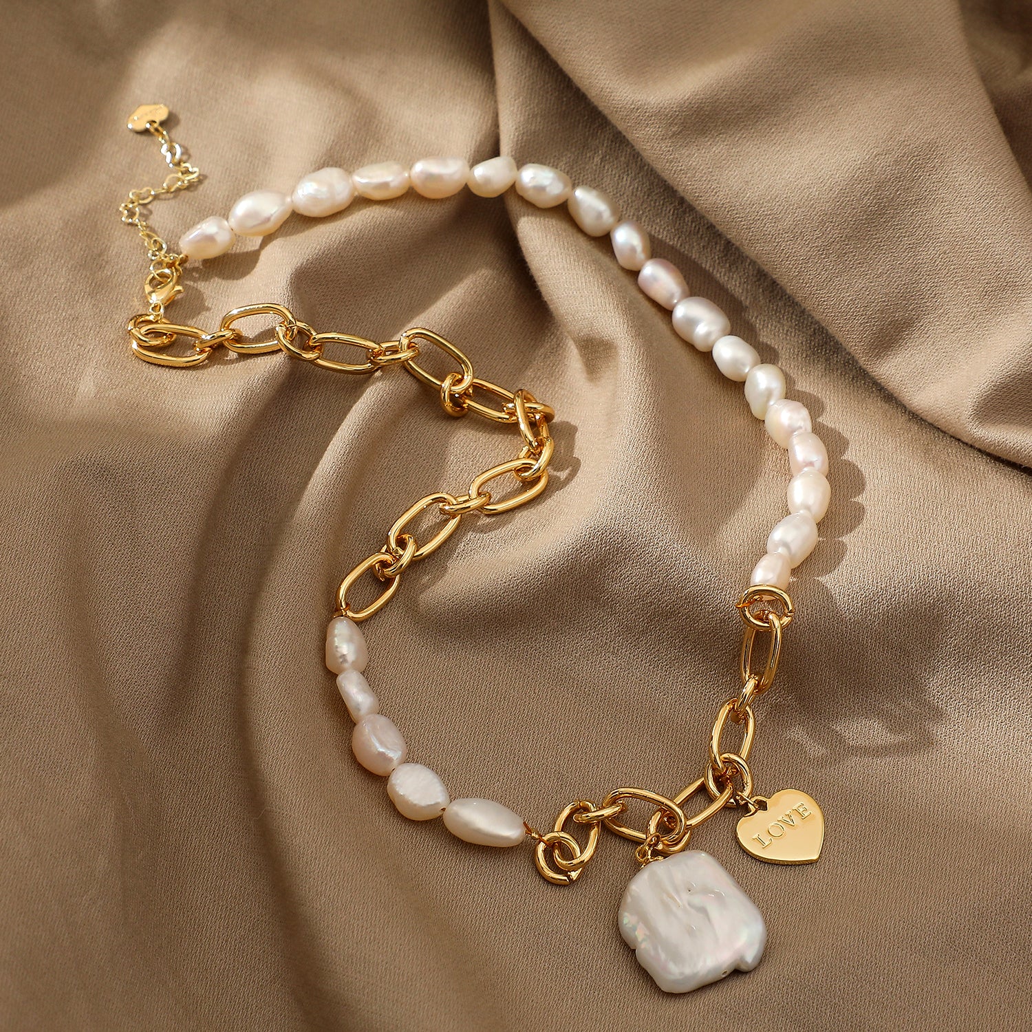 Meant For Forever Necklace | Groovy's | Pearl Necklace | Gold Necklace