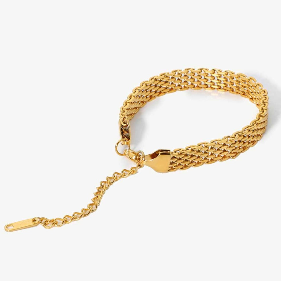 Buy 22ct / 22k Yellow Gold & Cz Fancy Ladies Bracelet 7 Inches 916 Online  in India - Etsy