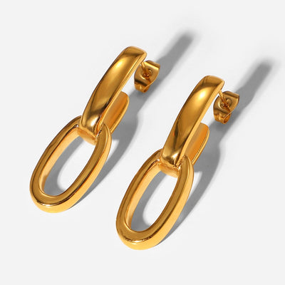 Best Gold Jewelry Gift | Best Aesthetic Yellow Gold Chain Earrings Jewelry Gift for Women, Girls, Girlfriend, Mother, Wife, Daughter | Mason & Madison Co.