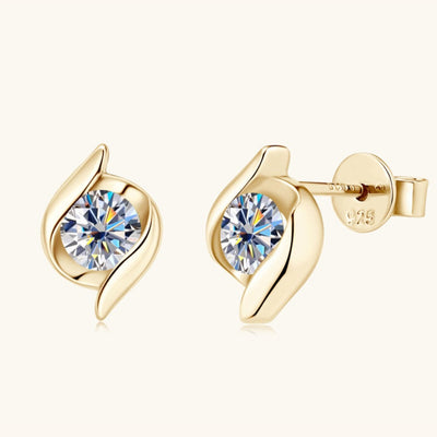 Best Gold Diamond Jewelry Gift | Best Aesthetic Yellow Gold Diamond Stud Earrings Jewelry Gift for Women, Girls, Girlfriend, Mother, Wife, Daughter | Mason & Madison Co.