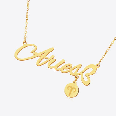 Best Gold Zodiac Constellation Pendant Necklace | Best Aesthetic Yellow Gold Zodiac Constellation Pendant Necklace Jewelry Gift for Women, Mother, Wife | Mason & Madison Co.