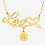 #1 Best Trendy Gold Zodiac Constellation Pendant Necklace Gift for Women | Best Trending Aesthetic Yellow Gold Zodiac Constellation Pendant Necklace Jewelry Gift for Women, Mother, Wife | Mason & Madison Co.