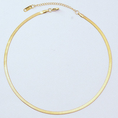 Best Gold Snake Chain Necklace Jewelry Gift | Best Aesthetic Yellow Gold Snake Chain Necklace Jewelry Gift for Women, Girls, Girlfriend, Mother, Wife, Daughter | Mason & Madison Co.