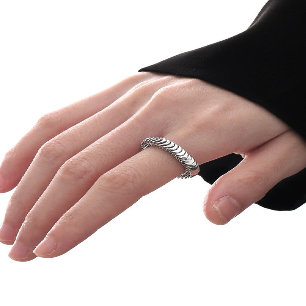 925 Sterling Silver Adjustable Open Ring Fine Jewelry for Women, Best