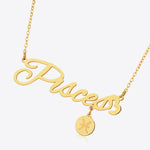 #1 Best Trendy Gold Zodiac Constellation Pendant Necklace Gift for Women | Best Trending Aesthetic Yellow Gold Zodiac Constellation Pendant Necklace Jewelry Gift for Women, Mother, Wife | Mason & Madison Co.