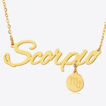 #1 Best Trendy Gold Zodiac Constellation Pendant Necklace Gift for Women | Best Trending Aesthetic Yellow Gold Zodiac Constellation Pendant Necklace Jewelry Gift for Women, Mother, Wife | Mason & Madison Co.