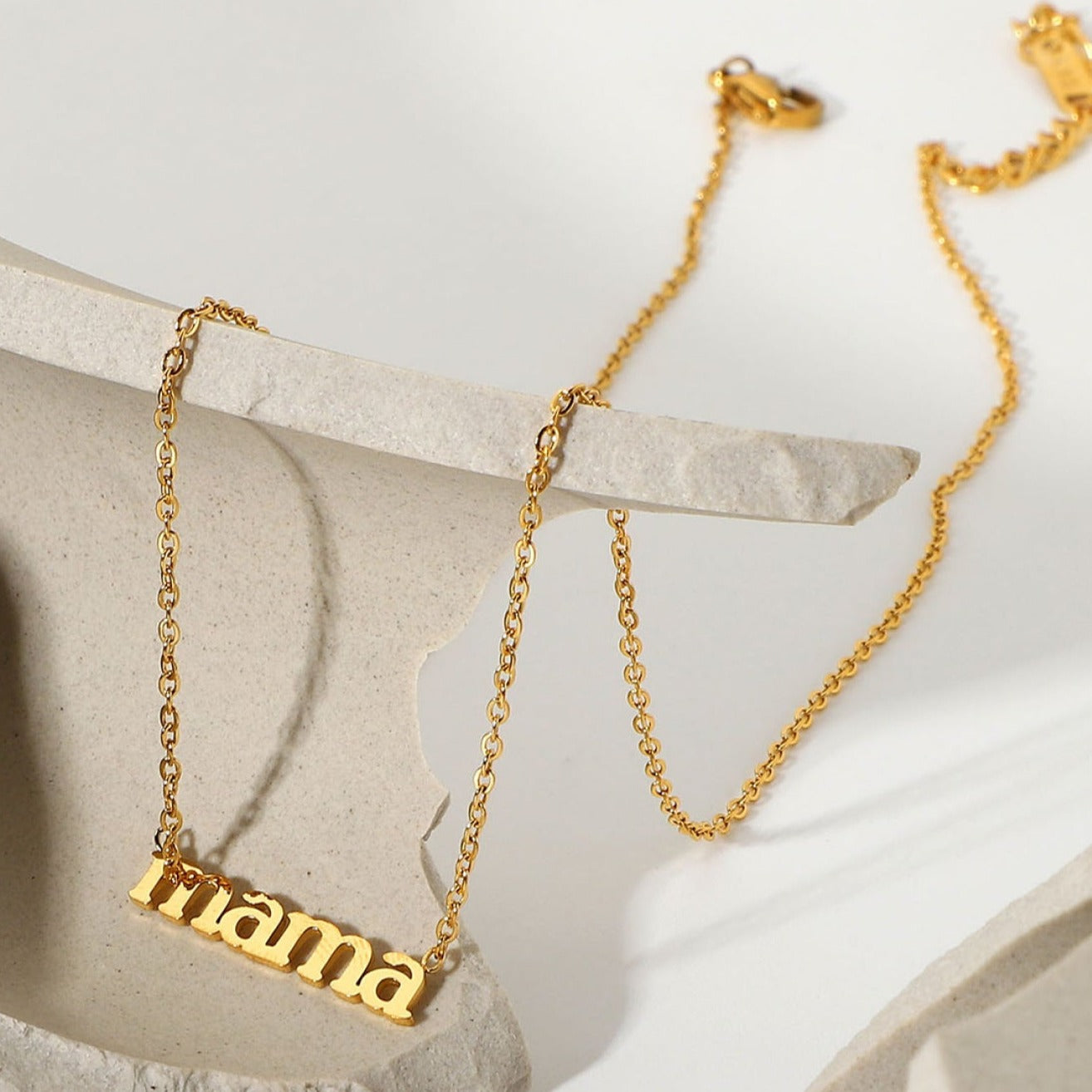 Gold Initial Necklaces for Mom - Mama to Littles