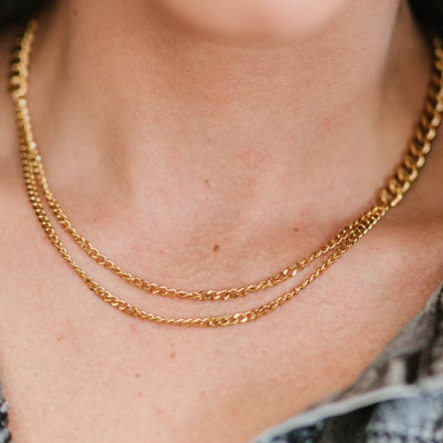 Best Gold Layering Chain Jewelry Gift | Best Aesthetic Yellow Gold Chain Necklace Jewelry Gift for Women, Girls, Girlfriend, Mother, Wife, Daughter | Mason & Madison Co.