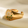 Best Gold Diamond Ring Jewelry Gift | Best Aesthetic Yellow Gold Diamond Open Ring Jewelry Gift for Women, Girls, Girlfriend, Mother, Wife, Daughter | Mason & Madison Co.