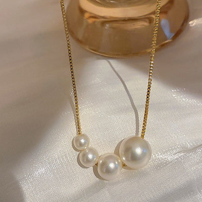 Best Gold Jewelry Gift | Best Aesthetic Yellow Gold Pearl Pendant Necklace Jewelry Gift for Women, Girls, Girlfriend, Mother, Wife, Daughter | Mason & Madison Co.