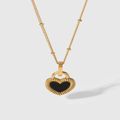 Best Gold Pendant Necklace Jewelry Gift | Best Aesthetic Yellow Gold Pearl Heart Pendant Necklace Jewelry Gift for Women, Girls, Girlfriend, Mother, Wife, Daughter | Mason & Madison Co.