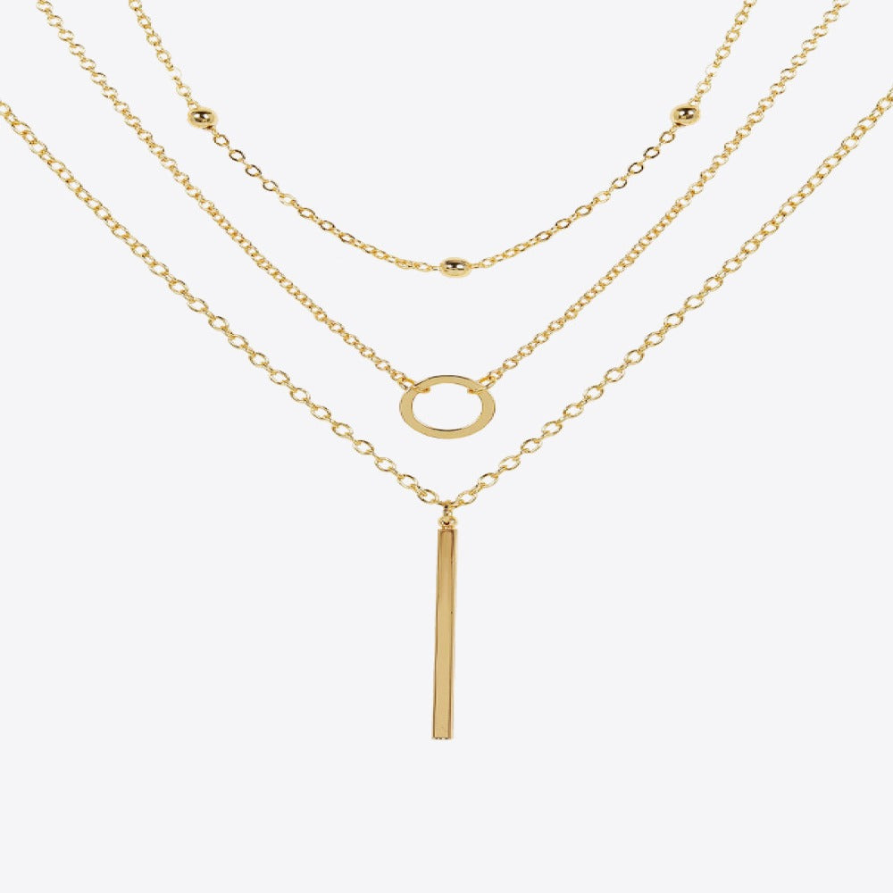 Smilest Layered Gold Necklaces for Women 14K Gold Plated Paperclip Chain Necklace Gold Necklace Toggle Clasp Layering Necklaces for Women Gold Jewelry