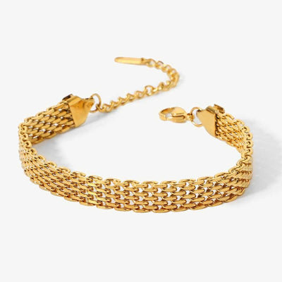 Best Gold Bracelet Jewelry Gift | Best Aesthetic Yellow Gold Chain Bracelet Jewelry Gift for Women, Girls, Girlfriend, Mother, Wife, Daughter | Mason & Madison Co.
