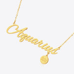 #1 Best Trendy Gold Zodiac Constellation Pendant Necklace Gift for Women | Best Trending Aesthetic Yellow Gold Zodiac Constellation Pendant Necklace Jewelry Gift for Women, Mother, Wife | Mason & Madison Co.