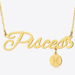 #1 Best Trendy Gold Zodiac Constellation Pendant Necklace Gift for Women | Best Trending Aesthetic Yellow Gold Zodiac Constellation Pendant Necklace Jewelry Gift for Women, Mother, Wife | Mason & Madison Co.