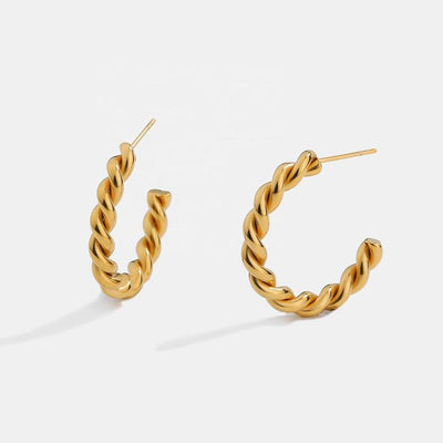 Best Gold Jewelry Gift | Best Aesthetic Yellow Gold Hoop Earrings Jewelry Gift for Women, Girls, Girlfriend, Mother, Wife, Daughter | Mason & Madison Co.
