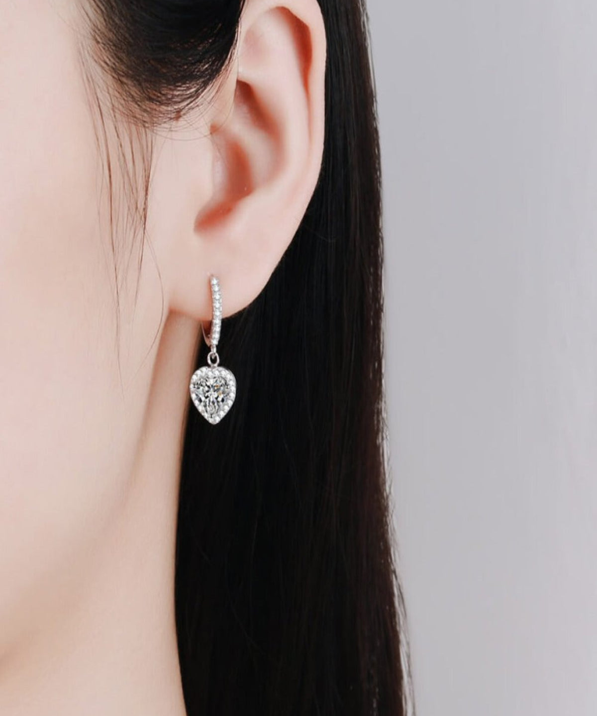 2ct Diamond Heart Drop Earrings Women’s Best Trending Gift for Lady Girl Mother Wife,Birthday Travel Vacation Bridal Wedding Party Daily Office Work School,Spring Summer Fall Winter Holiday Sale,Mason & Madison Co.