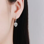 2ct Diamond Heart Drop Earrings Women’s Best Trending Gift for Lady Girl Mother Wife,Birthday Travel Vacation Bridal Wedding Party Daily Office Work School,Spring Summer Fall Winter Holiday Sale,Mason & Madison Co.