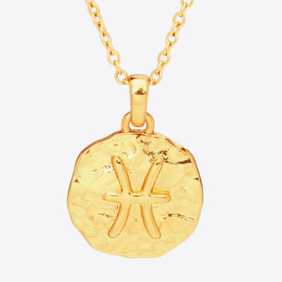 Best Gold Zodiac Constellation Pendant Necklace | Best Aesthetic Yellow Gold Zodiac Constellation Circle Pendant Necklace Jewelry Gift for Women, Mother, Wife | Mason & Madison Co.