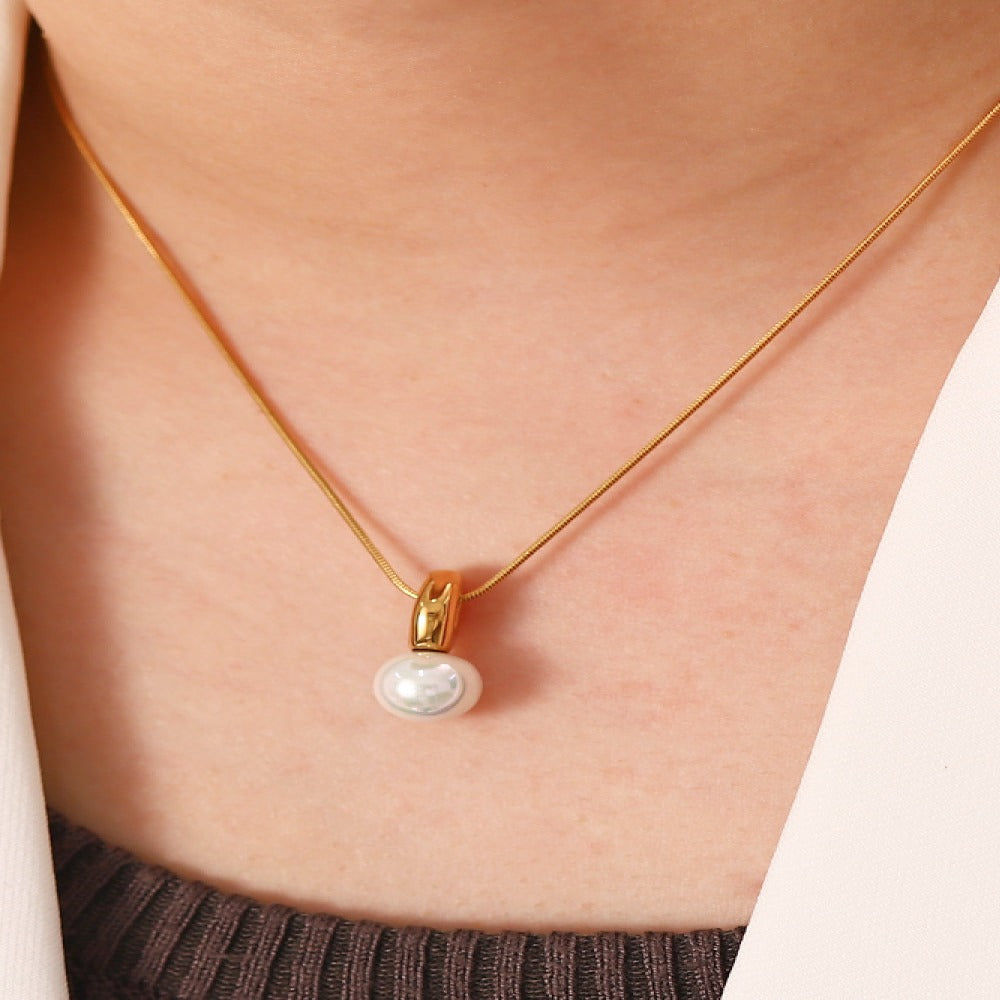 Best Gold Pearl Chain Necklace Jewelry Gift for Women, Mother, Wife | Mason & Madison Co.