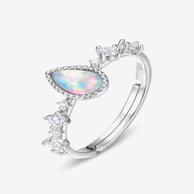 Best Diamond Silver Jewelry Gift | Best Aesthetic Silver Diamond Opal Ring Jewelry Gift for Women, Girls, Girlfriend, Mother, Wife, Daughter | Mason & Madison Co.
