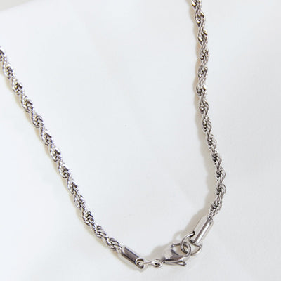 Women's Silver Diamond Cross Pendant Necklace, Best Silver Diamond Cross Pendant Twisted Chain Necklace for Women Gift, Mason & Madison Co.