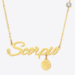 #1 Best Trendy Gold Zodiac Constellation Pendant Necklace Gift for Women | Best Trending Aesthetic Yellow Gold Zodiac Constellation Pendant Necklace Jewelry Gift for Women, Mother, Wife | Mason & Madison Co.