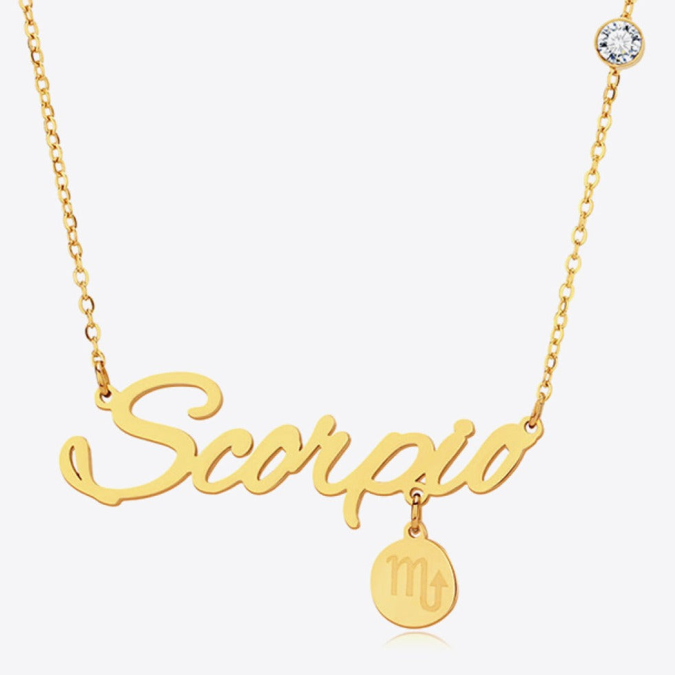 #1 Best Trendy Gold Zodiac Constellation Pendant Necklace Gift for Women | Best Trending Aesthetic Yellow Gold Zodiac Constellation Pendant Necklace Jewelry Gift for Women, Mother, Wife | Mason & Madison Co.