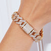 Women's Gold Diamond Chunky Chain Bracelet, Best Gold Diamond Chunky Chain Bracelet for Women Gift, Mason & Madison Co.