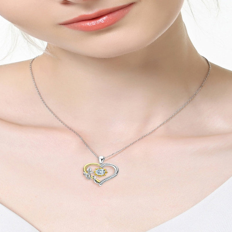 Best Diamond Heart Pendant Necklace Jewelry Gift | Best Aesthetic Gold Silver Heart Diamond Pendant Necklace Jewelry Gift for Women, Girls, Girlfriend, Mother, Wife, Daughter | Mason & Madison Co.
