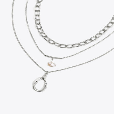 Best Silver Layering Chain Necklace Jewelry | Best Aesthetic Silver Layered Necklace Jewelry Gift for Women, Mother, Wife | Mason & Madison Co.