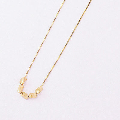 Moonlight Twisted Bead Gold Chain Necklace | Best Gold Jewelry Gift | Best Aesthetic Yellow Gold Chain Necklace Jewelry Gift for Women, Girls, Girlfriend, Mother, Wife, Daughter | Mason & Madison Co.