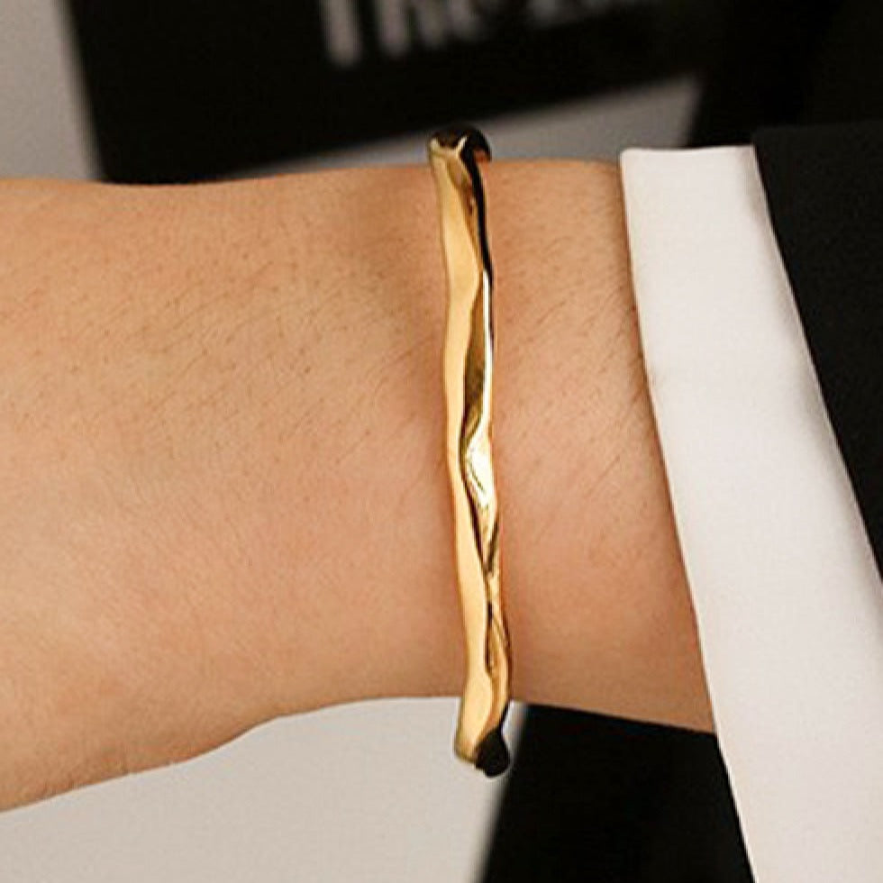 Women Gold-Plated Cuff Bracelet – Richeera