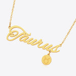 #1 Best Trendy Gold Zodiac Constellation Pendant Necklace Gift for Women | Best Trending Aesthetic Yellow Gold Zodiac Constellation Pendant Necklace Jewelry Gift for Women, Mother, Wife | Mason & Madison Co.