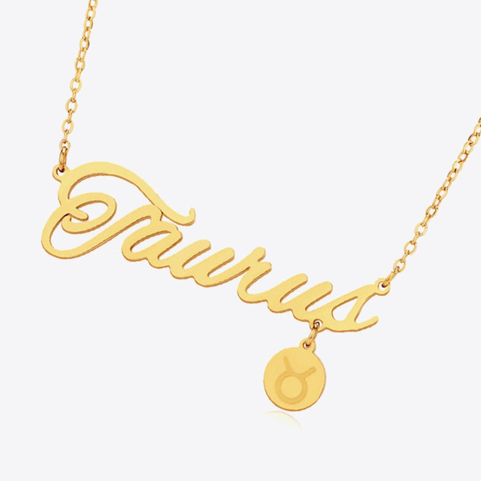 #1 Best Trendy Gold Zodiac Constellation Pendant Necklace Gift for Women | Best Trending Aesthetic Yellow Gold Zodiac Constellation Pendant Necklace Jewelry Gift for Women, Mother, Wife | Mason & Madison Co.