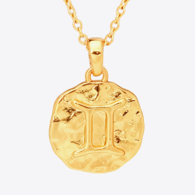 Best Gold Zodiac Constellation Pendant Necklace | Best Aesthetic Yellow Gold Zodiac Constellation Circle Pendant Necklace Jewelry Gift for Women, Mother, Wife | Mason & Madison Co.