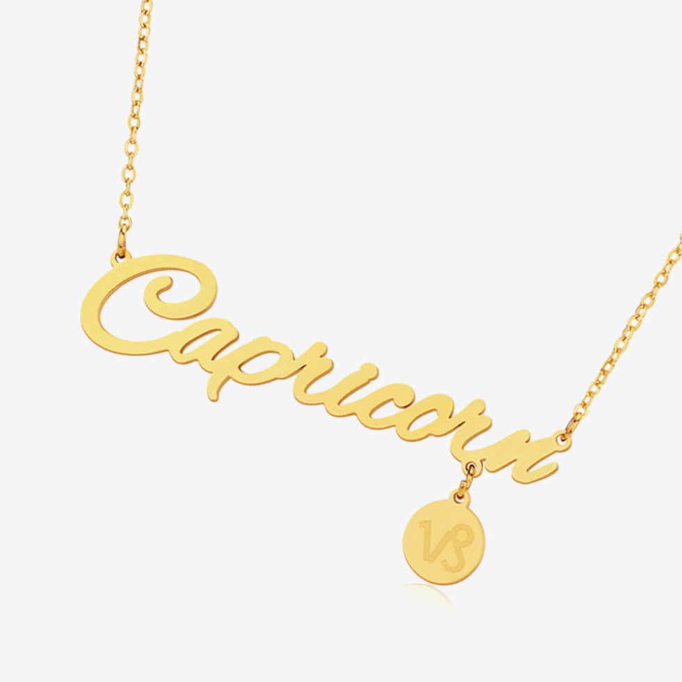 #1 Best Trendy Gold Zodiac Constellation Pendant Necklace Gift for Women | Best Trending Aesthetic Yellow Gold Zodiac Constellation Pendant Necklace Jewelry Gift for Women, Mother, Wife | Mason & Madison Co.