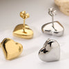 Best Silver Jewelry Gift | Best Aesthetic Silver Heart Stud Earrings Jewelry Gift for Women, Girls, Girlfriend, Mother, Wife, Daughter | Mason & Madison Co.
