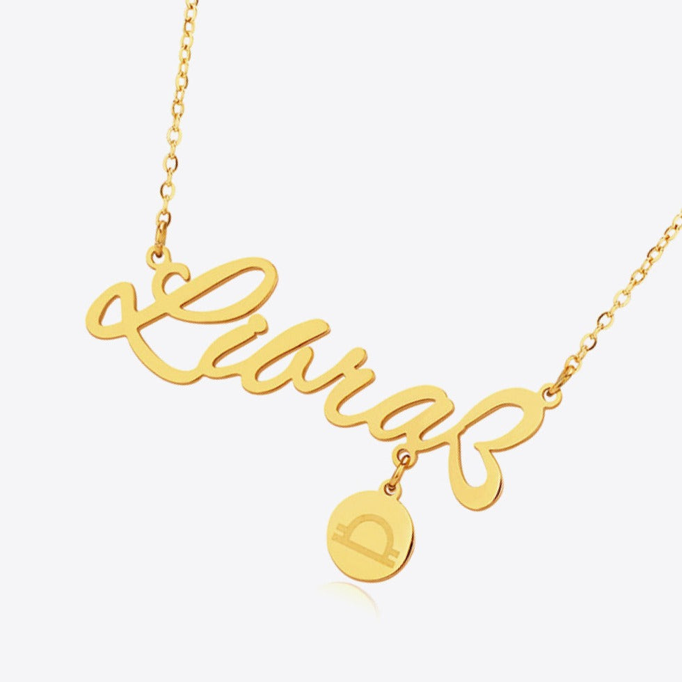 #1 Best Trendy Gold Zodiac Constellation Pendant Necklace Gift for Women | Best Trending Aesthetic Yellow Gold Zodiac Constellation Pendant Necklace Jewelry Gift for Women, Mother, Wife | Mason & Madison Co.