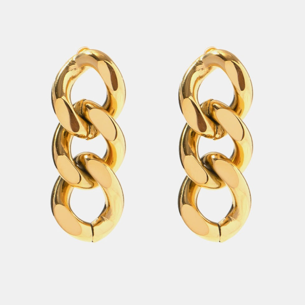 Cartier Vintage Gold Chain Link Earrings Available For, 43% OFF