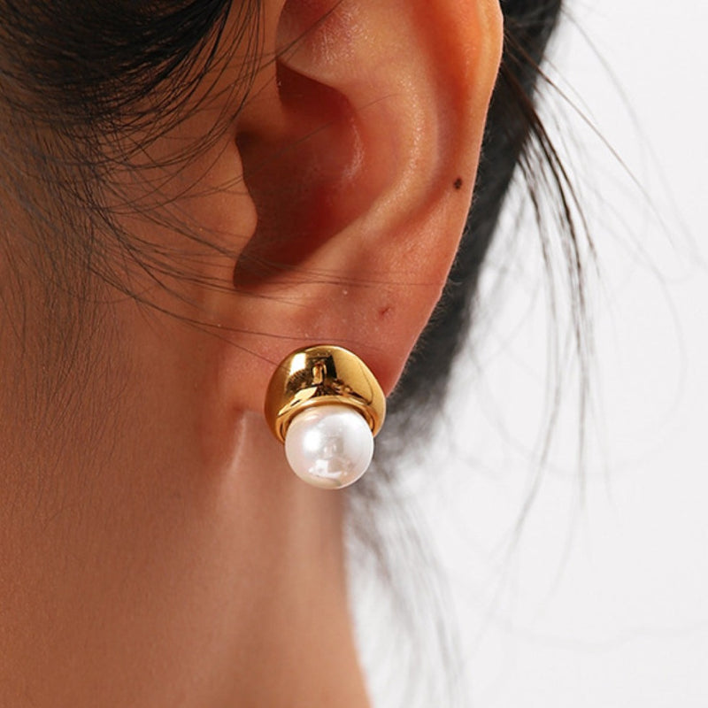 Lovelier Than Ever - Pearl Stud Earrings