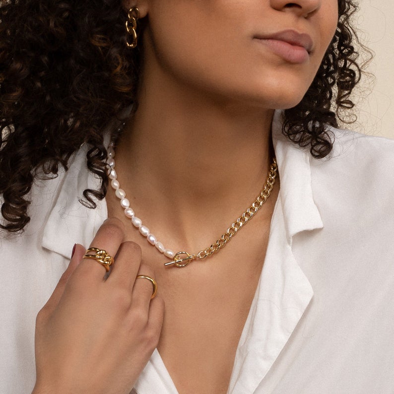 Build Your Own 14K Gold Pearl Charm Necklace | Vana Chupp Studio