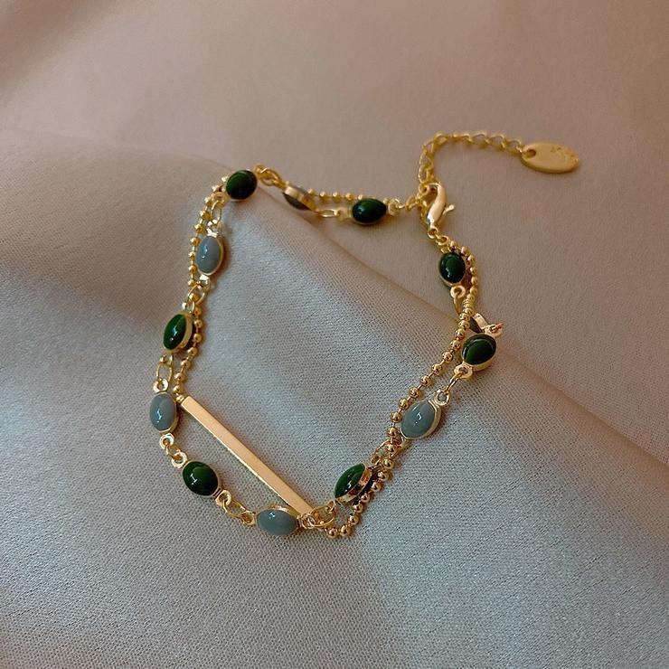 1# BEST Gold Jade Chain Bracelet Jewelry Gift for Women | #1 Best Most ...